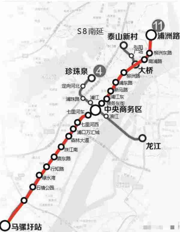 南京地铁11号线路图一期2018年底开工