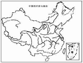 中国山脉河流分布图简笔画