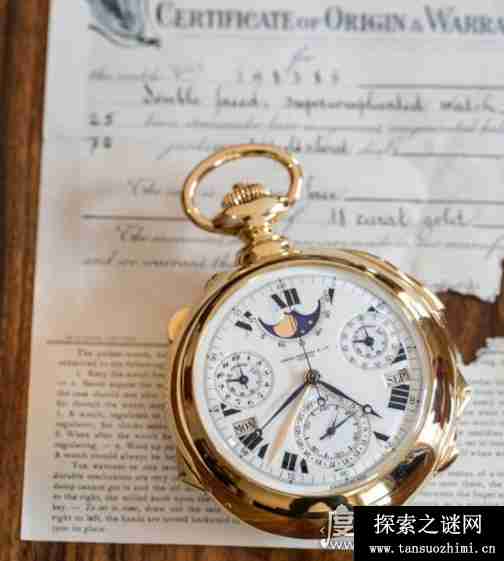 百达翡丽最贵的手表Henry Graves，价值1.4亿（仅零件就900个）